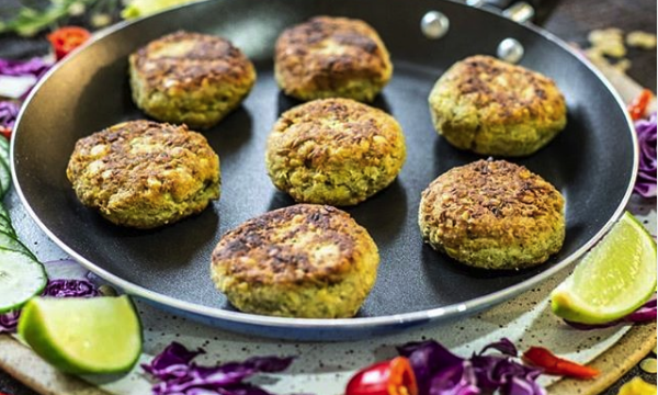 Falafel de Lentilha Com Proteína de Arroz Neutra